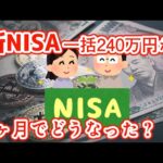 【新NISA】オルカン一括240万円を3ヶ月間運用した結果【投資初心者】